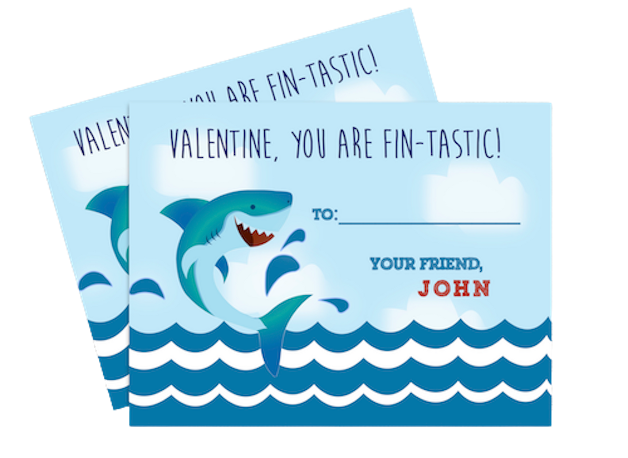 You're Fin-Tastic Valentine's Day Card