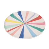 Meri Meri Bamboo Bright rainbow Stripe Plates set of 6