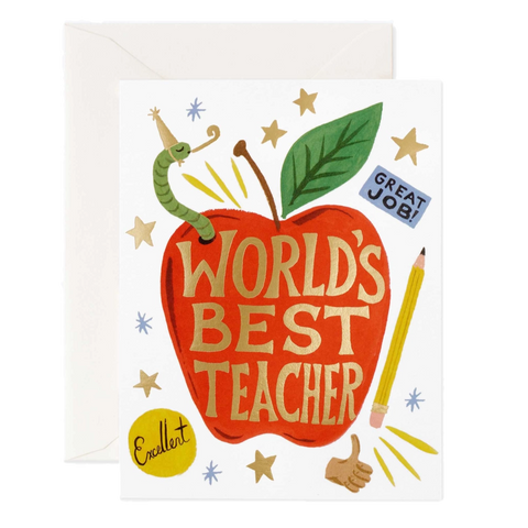 World's Best Teacher Card