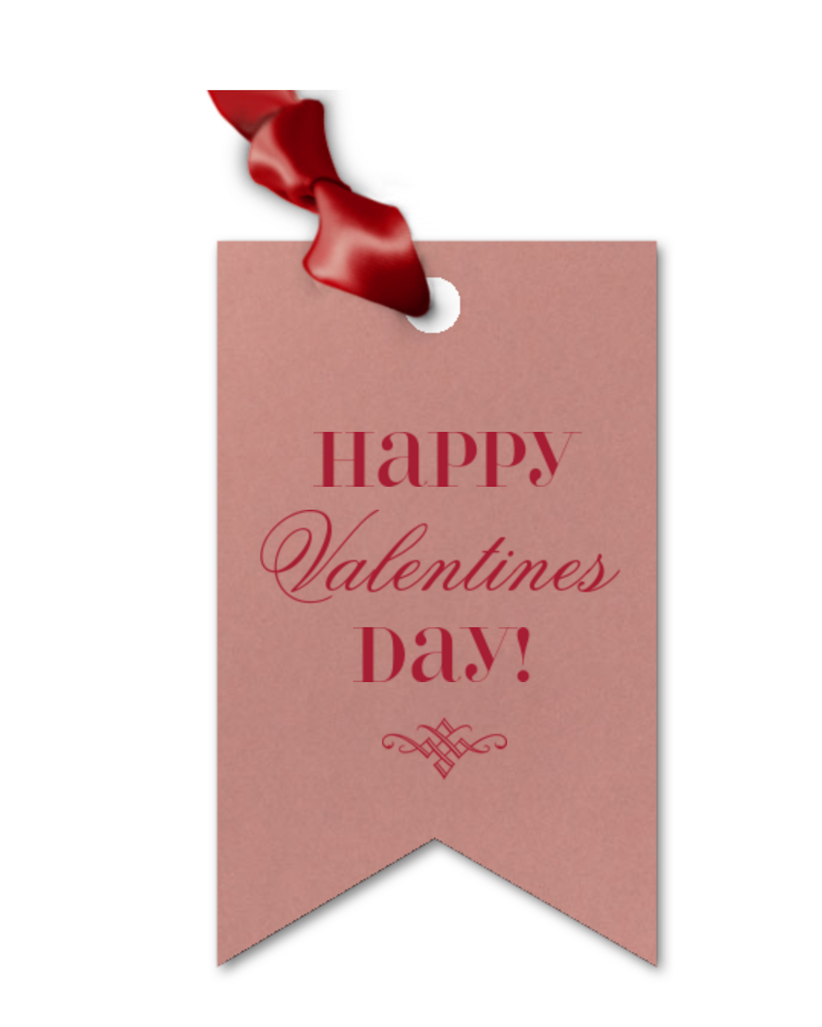 Valentine's Double Point Foil Gift Tag
