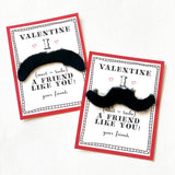 Mustache Valentine's Day Card