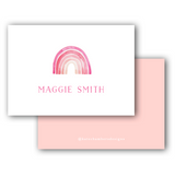 Pink Watercolor Rainbow Enclosure Card