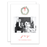 Watercolor Wreath Holiday Card