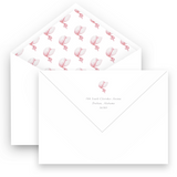 Pink Bonnet Girls Baby Shower Invitation